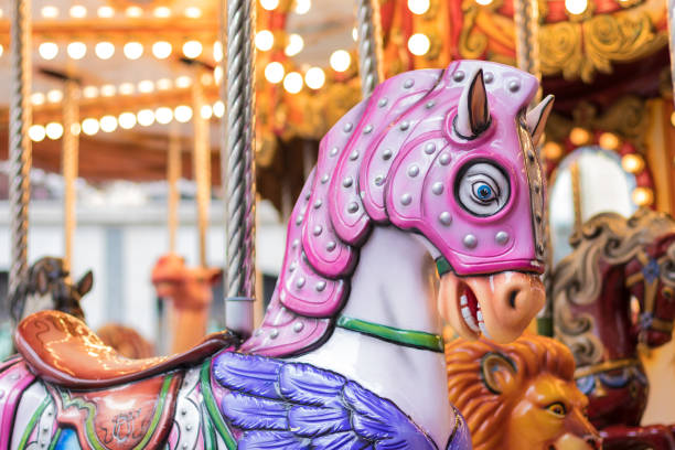 Carousel horse Carousel Horse.    merry-go-round slide projector photos stock pictures, royalty-free photos & images