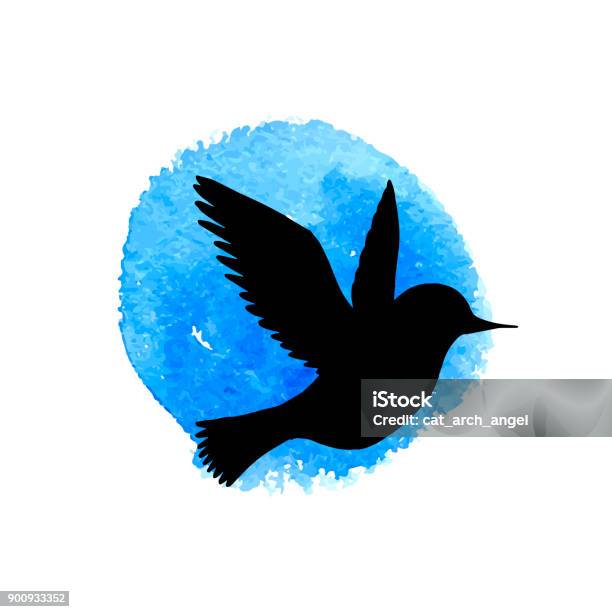 Oiseaux Volant Silhouette Vecteurs libres de droits et plus d'images vectorielles de Rossignol philomèle - Rossignol philomèle, Voler, Aile d'animal