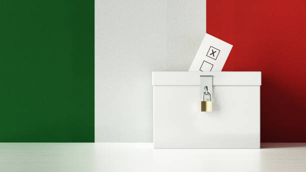 concepto de elecciones presidenciales y legislativas italianas - italy voting politics political party fotografías e imágenes de stock