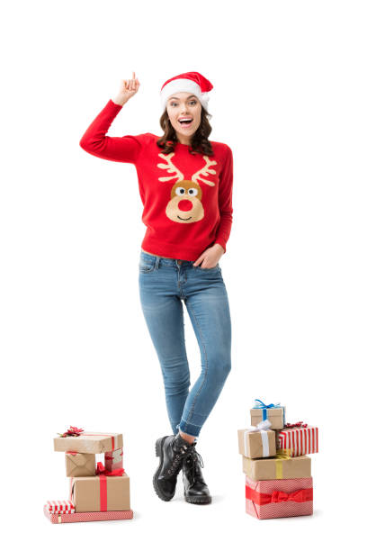 istock woman with idea on christmas 900940934