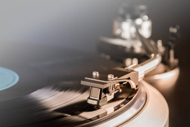 istock vintage vinyl turntable in action closeup 900958584