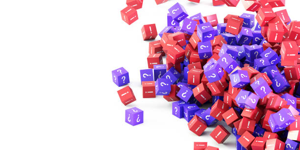 istock infinite question and answers cubes symbols, original 3d rendering 900961564
