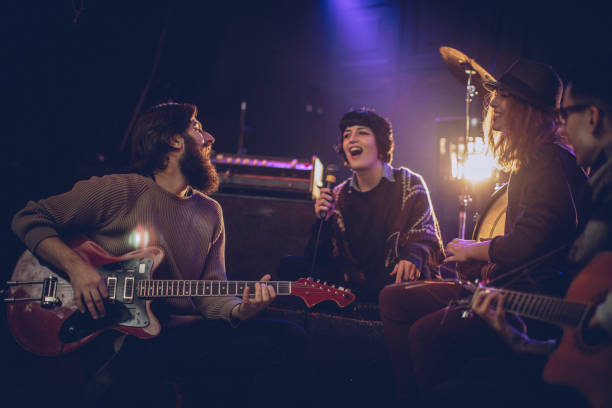 istock Band having rehearsal in the club 900962196