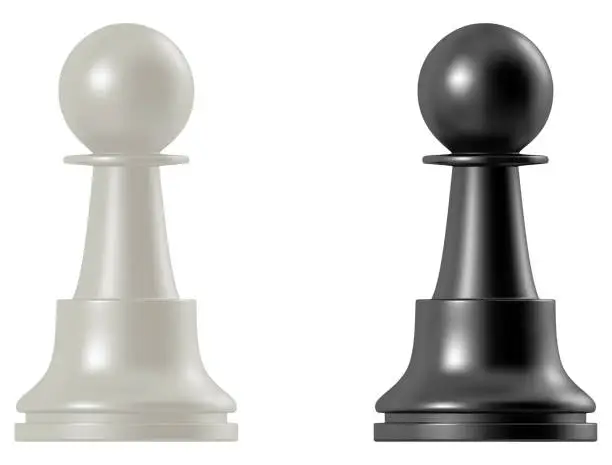 Vector illustration of Chess pawn