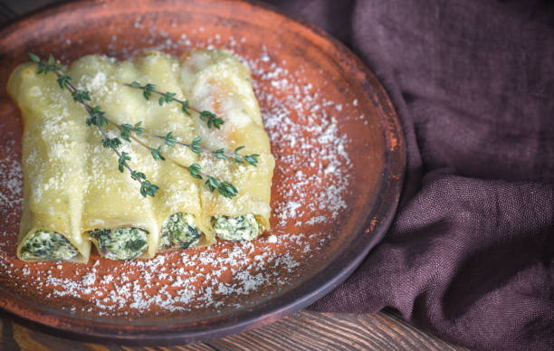 istock Canelloni stuffed with ricotta and spinach 900983952