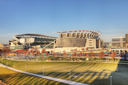 Amsterdam, Netherlands: April 12th, 2019: Johan Cruijff Arena At Amsterdam The Netherlands\n\nThe Johan Cruyff Arena is the main stadium of the Dutch capital city of Amsterdam and the home stadium of football club AFC Ajax since its opening. Built from 1993 to 1996 at a cost equivalent to €140 million, it is the largest stadium in the country. \nSource: WikiPedia