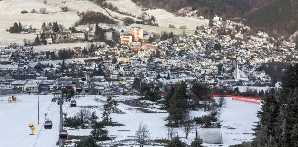 willingen germany from above in the winter