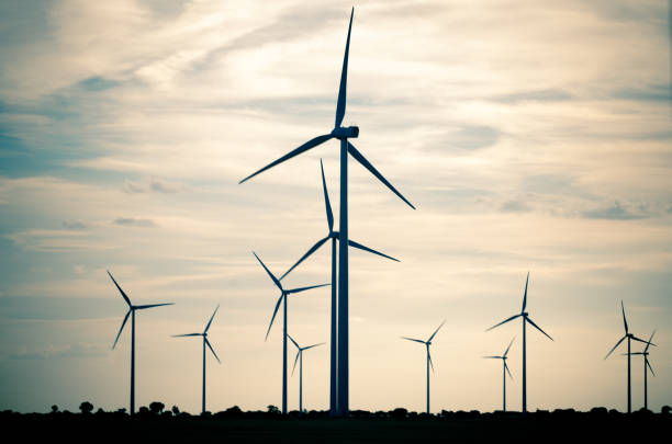 istock Group of mills for electric power generation 901034198