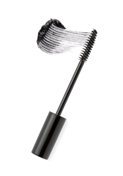 istock Black mascara brush stroke with applicator brush 901042628
