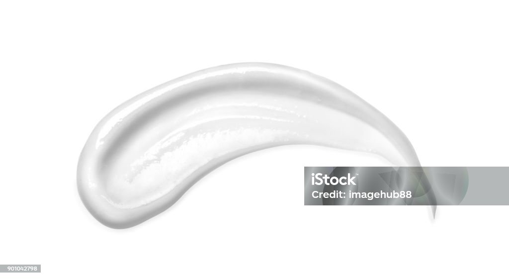 Cosmetic cream isolated on white Moisturizer Stock Photo