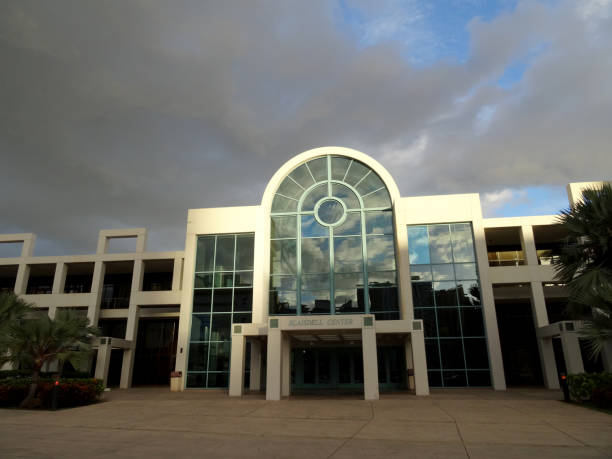 Honolulu - September 1, 2015: Neal S. Blaisdell Center.  Neal S. Blaisdell Center near downtown Honolulu, Hawaii is a community center for the City & County of Honolulu. Constructed in 1964.