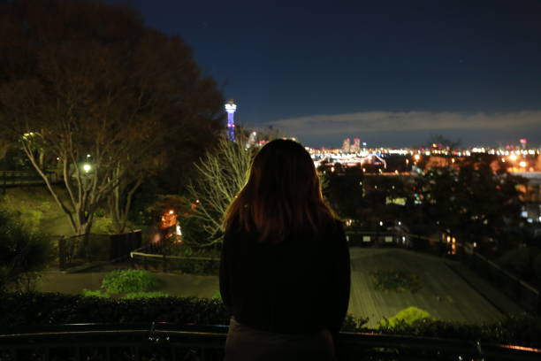 istock Japanese woman at Minatomirai 901059990