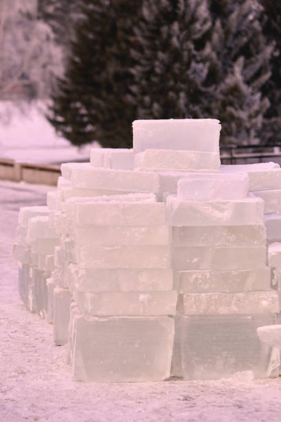 istock White snow. Frozen water. Cold ice 901063652