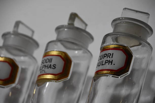istock Potions of an old pharmacy 901070652