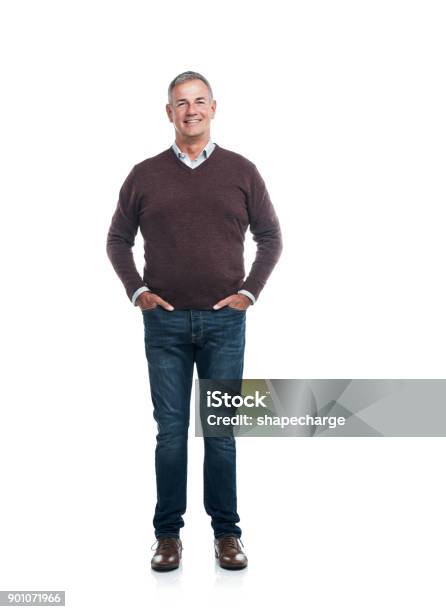 Taking It Easy Is My Job Now Stock Photo - Download Image Now - Full Length, Men, Standing
