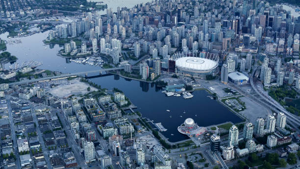 istock BC Place and Science World with cityscape 901081780