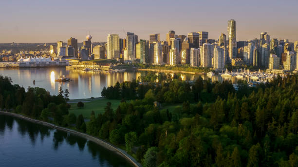 istock Cityscape with Harbour Centre and Canada Place 901081832