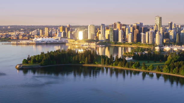 istock Cityscape with Harbour Centre and Canada Place 901081838