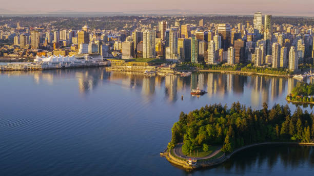 istock Cityscape with Harbour Centre and Canada Place 901081856