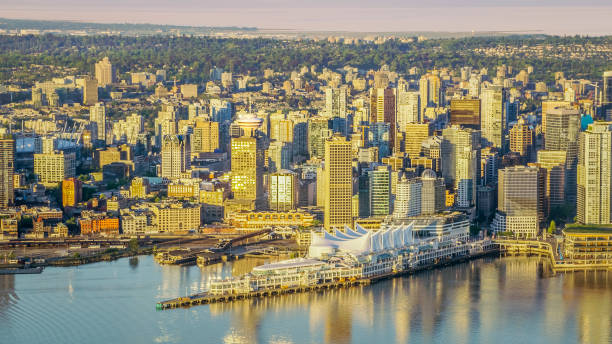 istock Cityscape with Harbour Centre and Canada Place 901081862