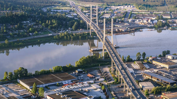 istock Cityscape with Alex Fraser Bridge 901081898