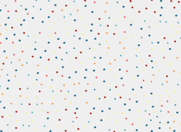 illustrations, cliparts, dessins animés et icônes de polka dots motif coloré sur fond blanc et la texture. - backgrounds spotted seamless fun