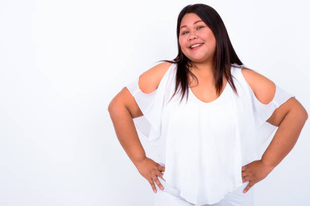 istock Beautiful Overweight Asian Woman 901093464