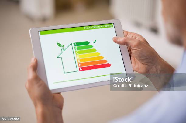 Energy Efficiency House Stock Photo - Download Image Now - Energy Efficient, Home Interior, House