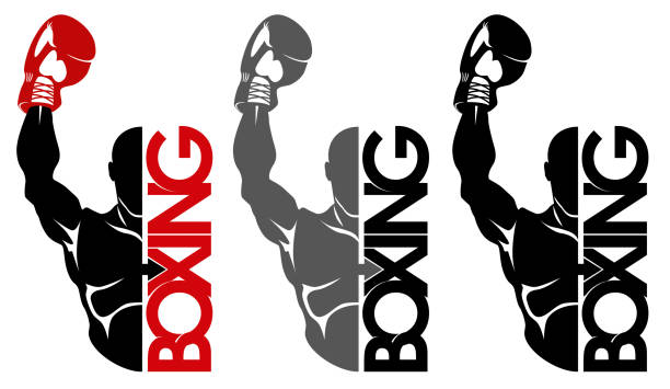 boxing icon icontype for boxing gym boxing stock illustrations