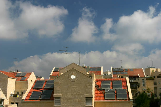 istock Solar panel house roof clean energy 901096234