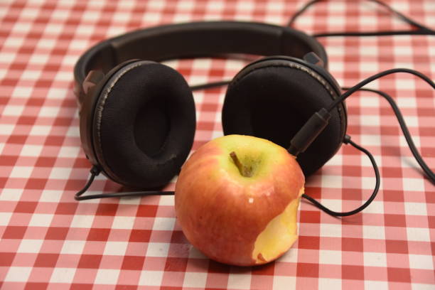 istock Headphones and apple 901096660