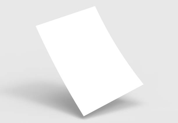 istock A4 format empty paper note template. White sheet  paper mock up. 3D illustrating. 901097316