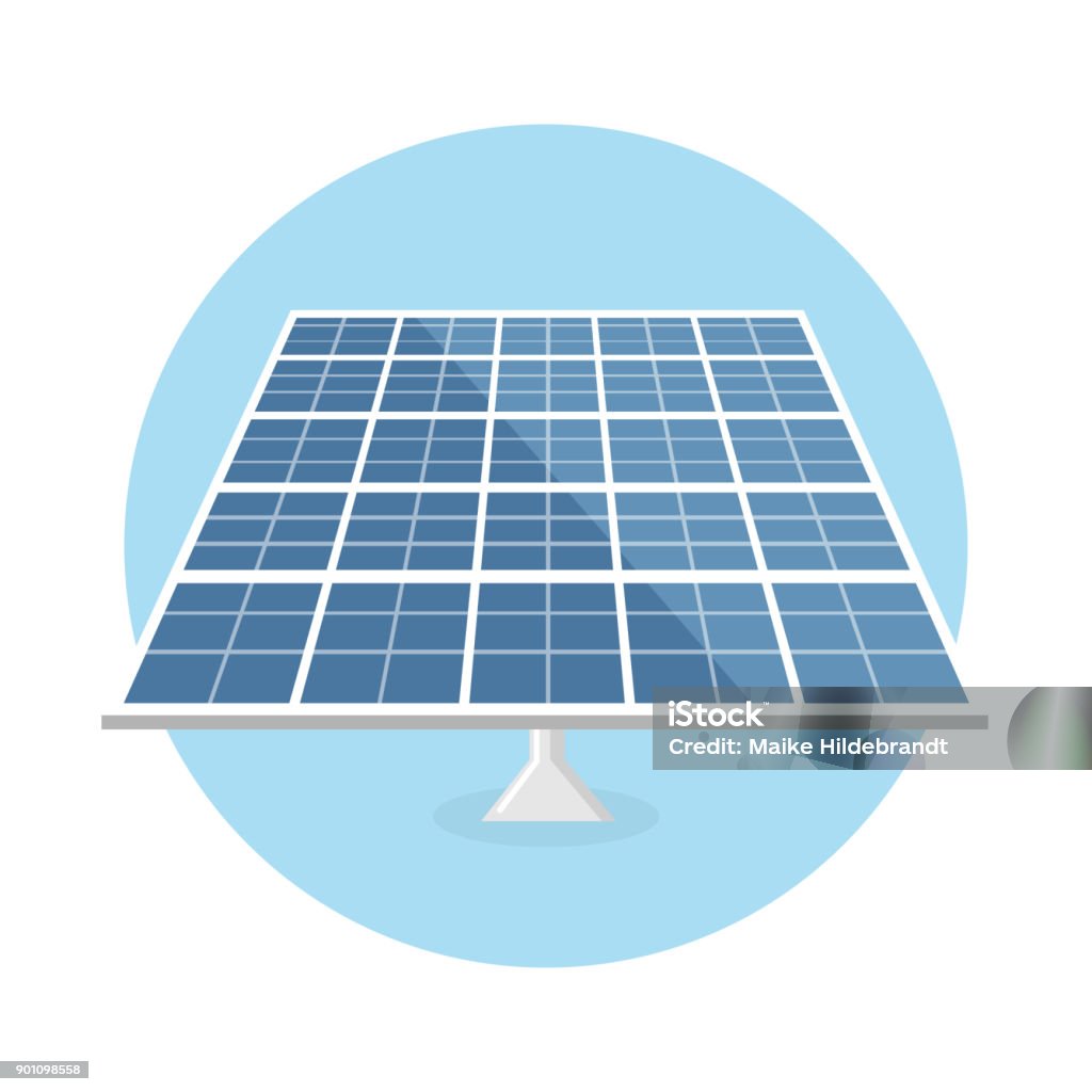 Solar Panel Inkscape Solar Panel Flat Design Stock Illustration - Download Image Now ...