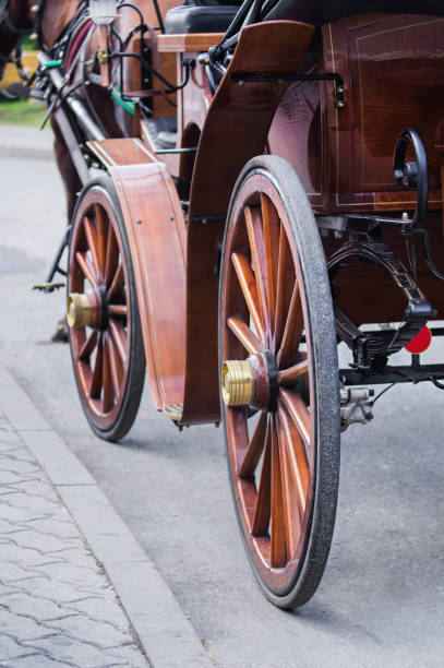 istock Antique carriage wheels. 901104318