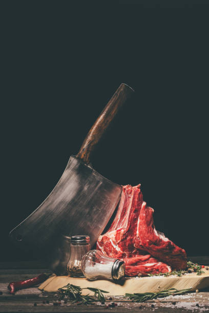 istock raw pork ribs on cutting board with spices 901104664