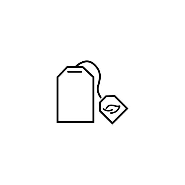 tea bag icon vector illustration teabag stock illustrations