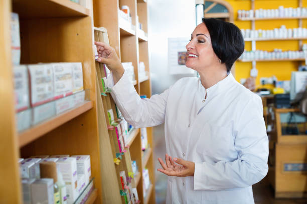 istock Portrait of female pharmacist 901105656