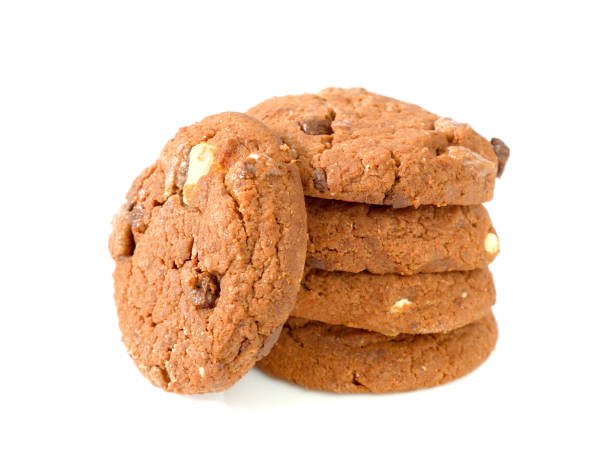 istock Stack of chocolate chip with white chocolate cookies 901124504