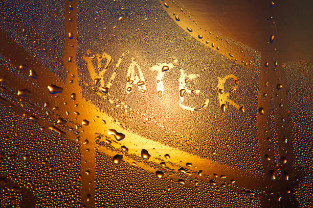 istock transparent water drops on glass 901142544