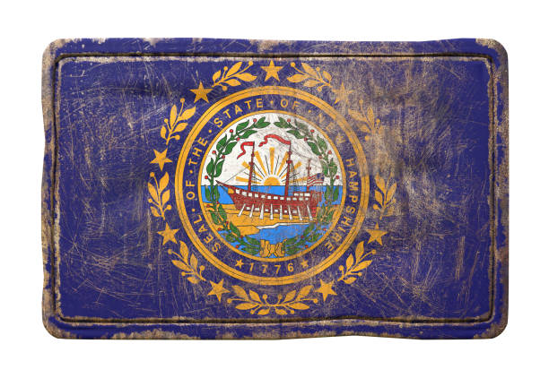 istock Old New Hampshire State flag 901156594