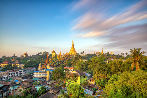 istock Yangon skyline with Shwedagon Pagoda 901162782