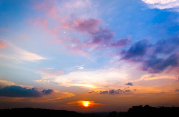 istock The blue sky with white clouds 901163026