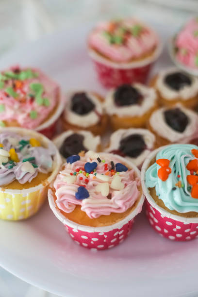 istock Cupcakes are cute and colorful. 901174212