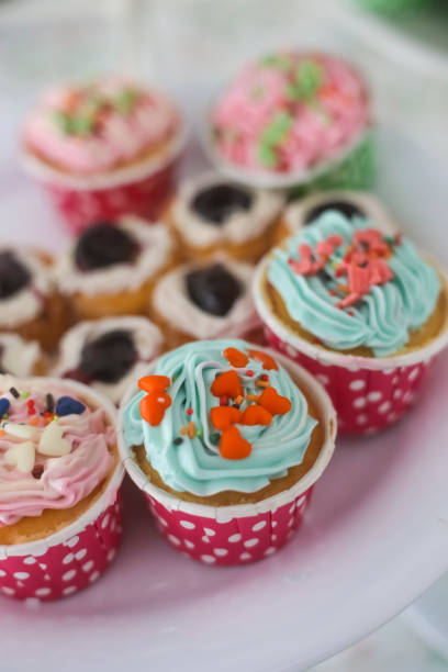 istock Cupcakes are cute and colorful. 901174218