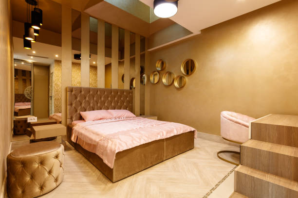 Empty room at the luxury hotel