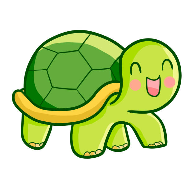 Cute Happy Turtle Walking Stock Illustration - Download Image Now - Turtle,  Characters, Cheerful - iStock