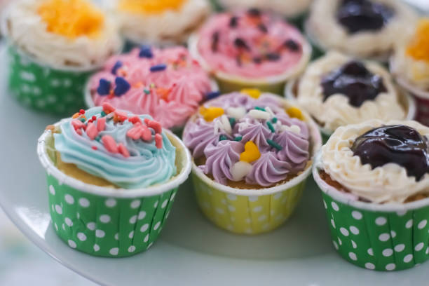 istock Cupcakes are cute and colorful. 901177198