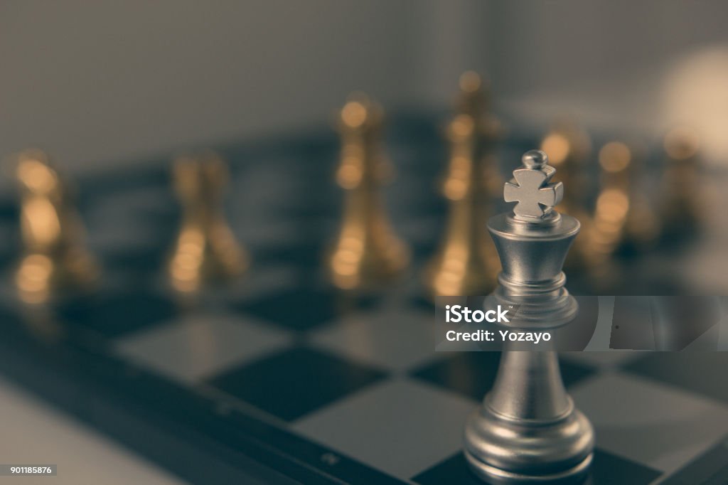 Leadership Concept The King Chess Piece With Chess Others Nearby From  Floating Board Game Concept Of Business Ideas And Competition And Strategy  Plan Success Meaning Stock Photo - Download Image Now - iStock