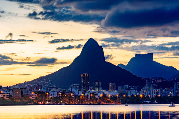 istock Leblon neighborhood and hills at dusk 901186048