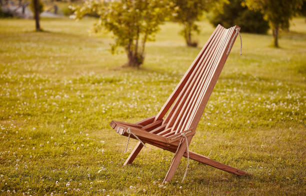 istock Wooden chaise lounge. 901186566